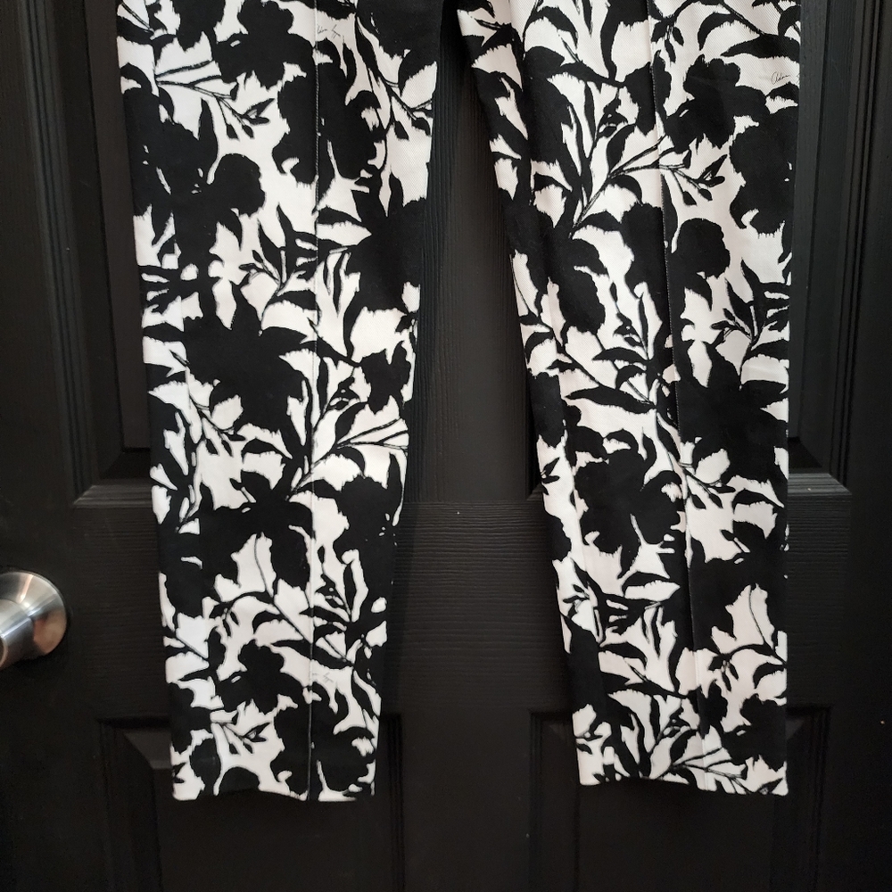 Adam Lippes Printed Cotton-Blend Straight Leg Flared Pants Work Wear Quit Luxury - Picture 8 of 16